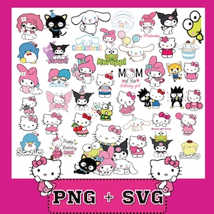 Kawaii Cat Clipart | Animal Friends PNG SVG Bundle (Digital Download)