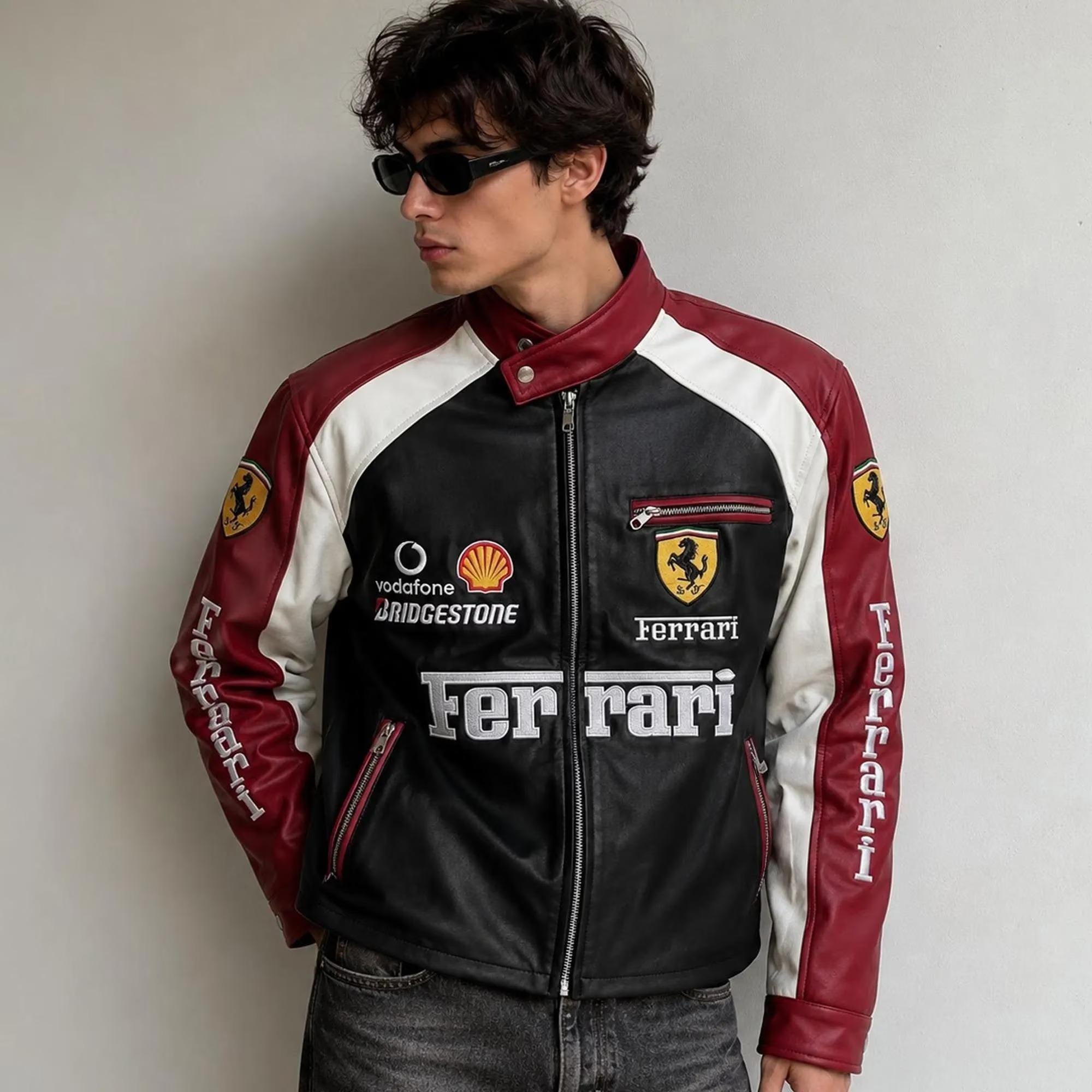 Ferrari jacket leather - Etsy 日本
