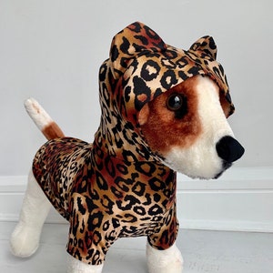 Dog leopard costume sales