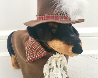 Christmas Caroler boy dog costume- Dog Christmas costume- Christmas costume by FiercePetFashion