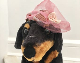 Dog cupcake print Fascinator, Dog fascinator, Kentucky Derby hat, Dog Derby hat, Dog hat, Dog accessories by FiercePetFashion