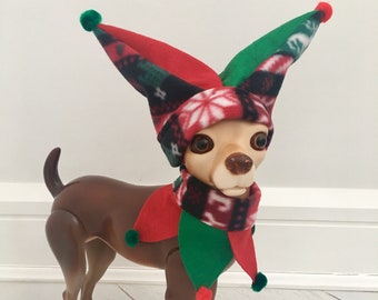 Elf pet costume, Dog elf costume, Christmas costume, Christmas dog costume by FiercePetFashion