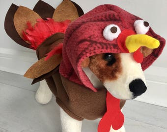 Dog turkey costume- Dog thanksgiving costume- Turkey costume- Pet turkey costume by FiercePetFashion