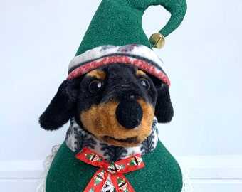 Elf dog outfit- Elf costume- Elf dog costume- Dog Christmas costume- Christmas costume by FiercePetFashion