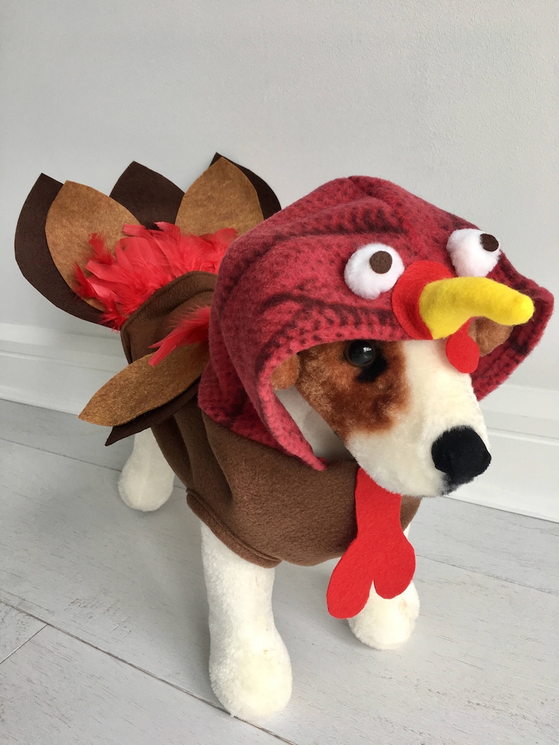 Dog turkey costume Dog thanksgiving costume Turkey costume Pet turkey costume by FiercePetFashion image 1