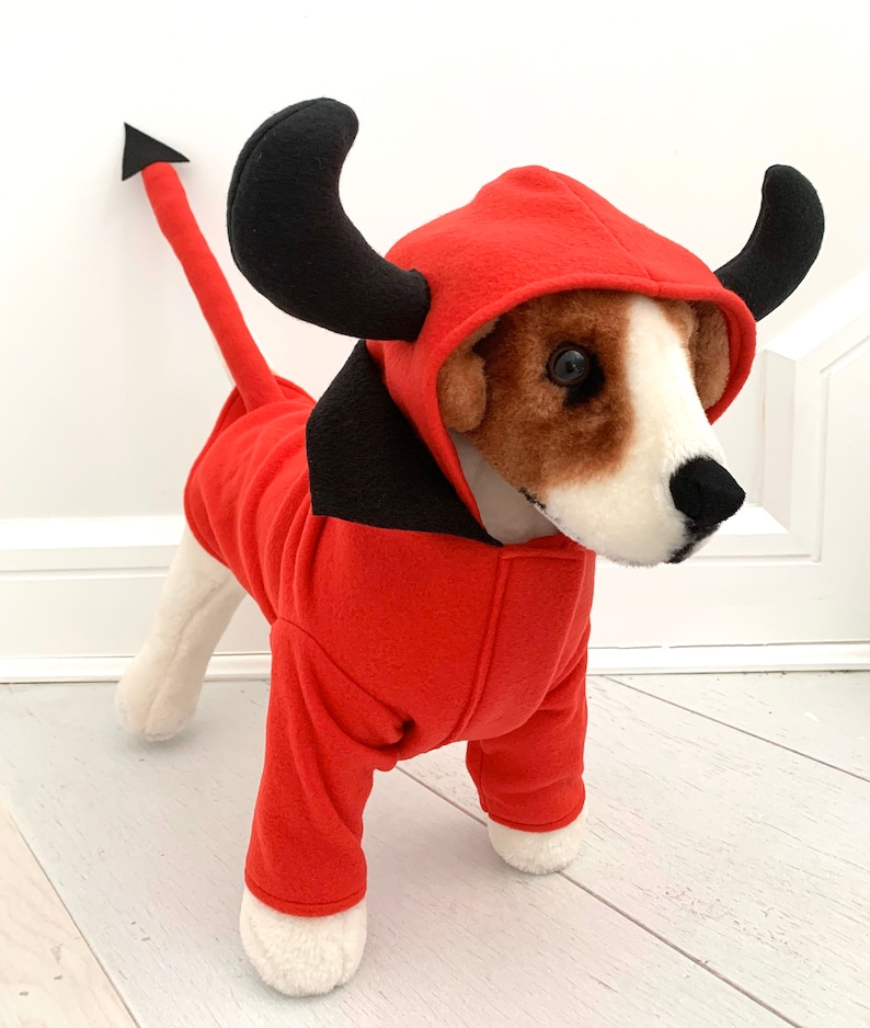 Dog Devil Costume
 Devil Costume Dog Halloween Costume Halloween Costume Dog Etsy
