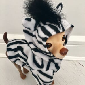 Zebra costume- Dog zebra costume- Dog halloween costume- Pet costume by FiercePetFashion image 3