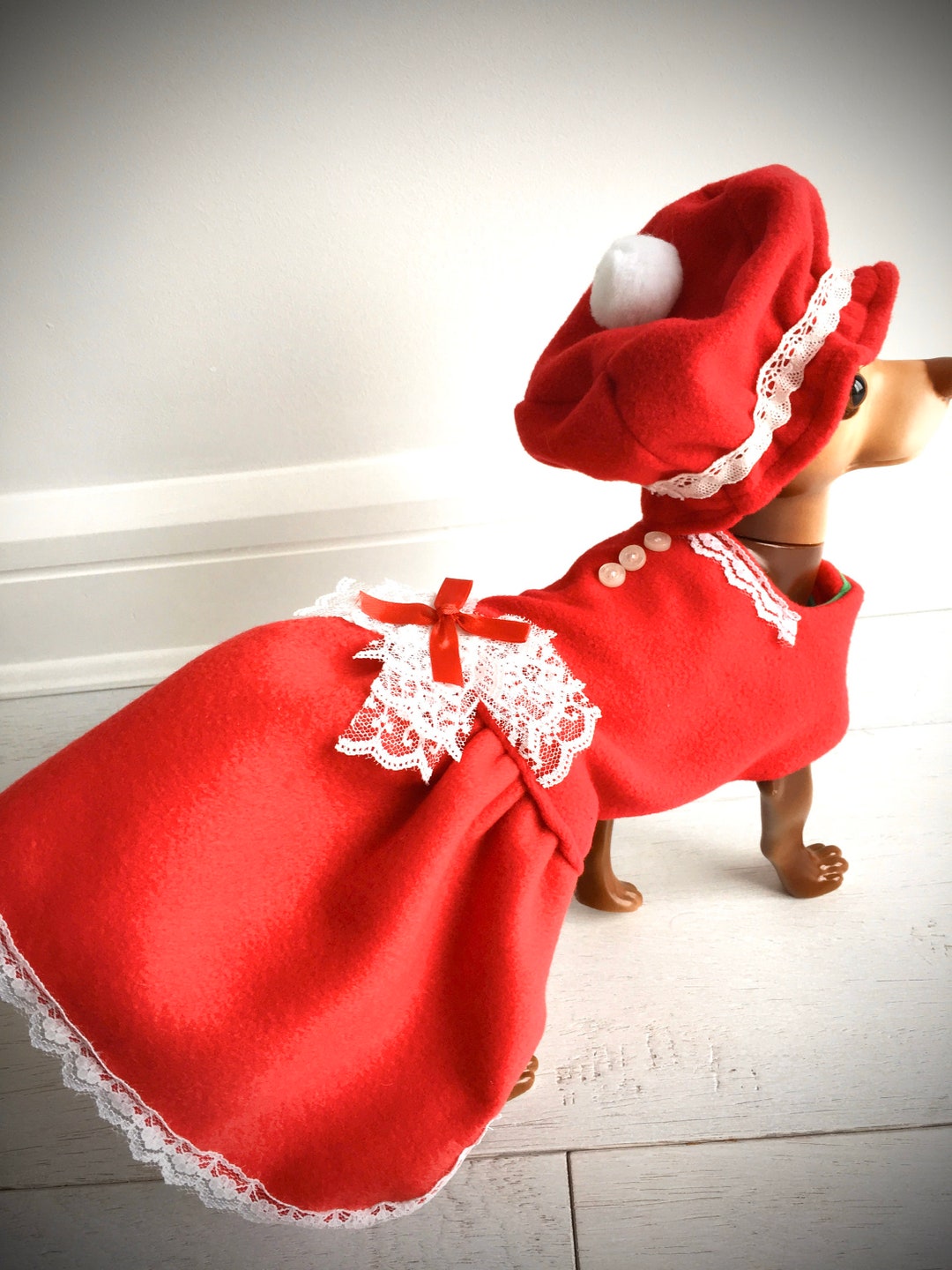 Girl dog christmas outfits hot sale
