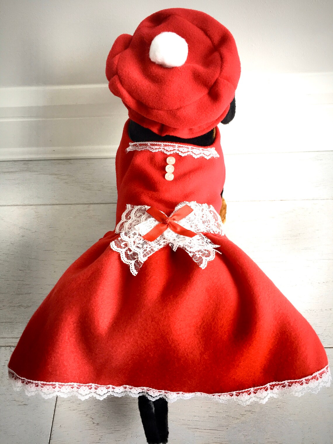 Mrs. Claus Costume Dog Christmas Costume Pet Christmas Etsy