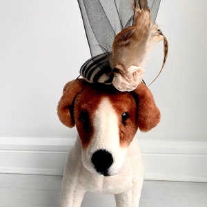 Dog fascinator Kentucky Derby hat Dog Derby hat Dog feather fascinator Dog hat Dog accessory by FiercePetFashion image 6