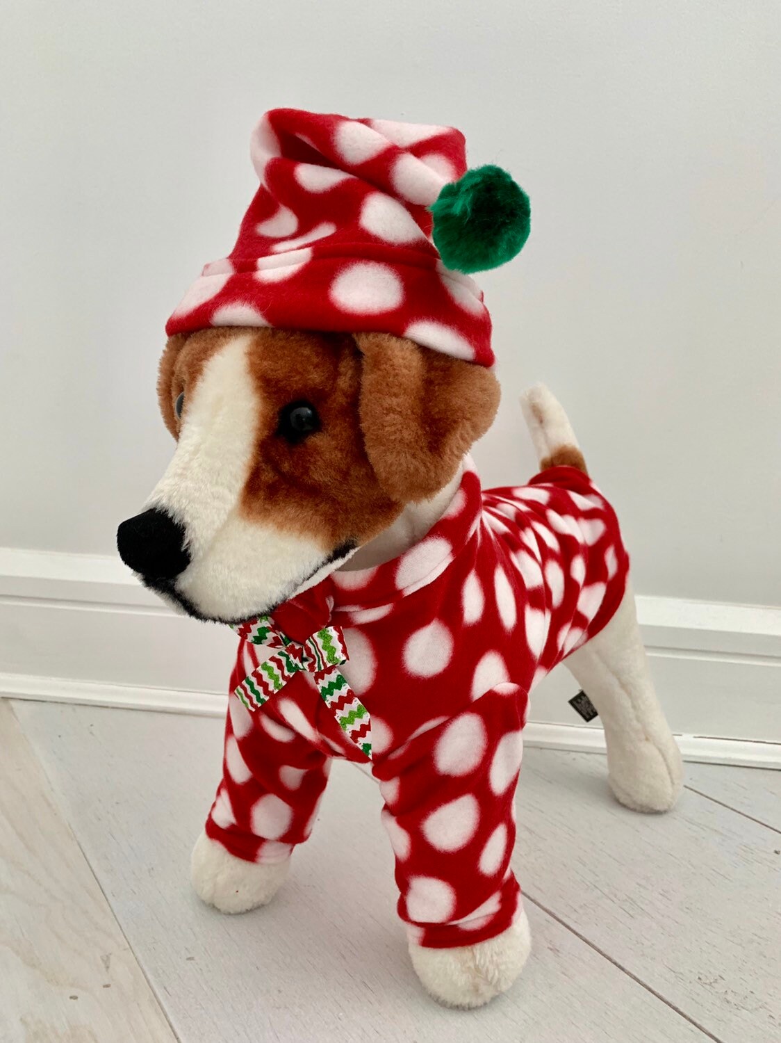 Dog Christmas Pajamas Christmas Costume Dog Fleece Pajamas Etsy UK