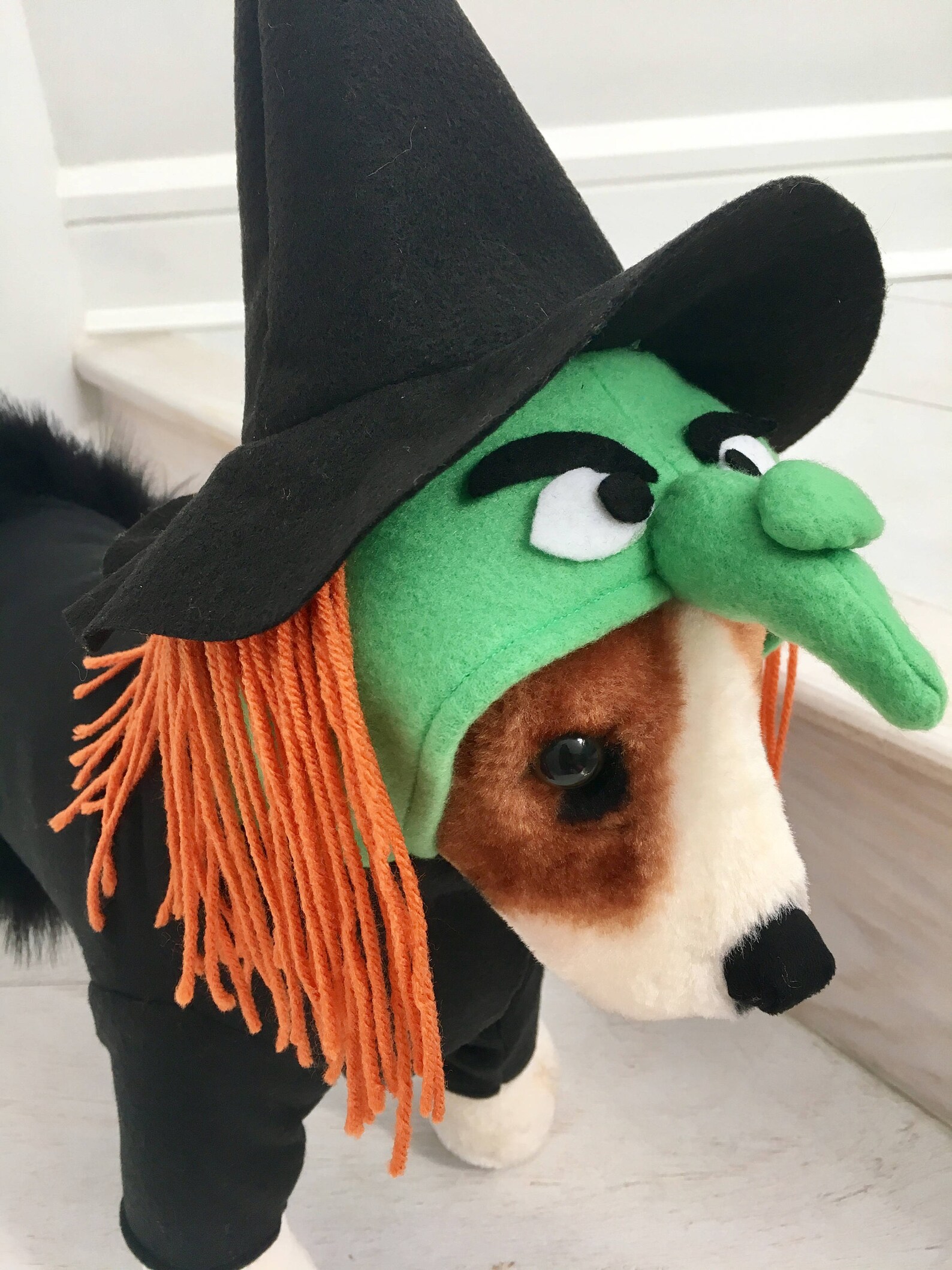 Witch Costume Dog Halloween Costume Dog Witch Costume Pet Etsy