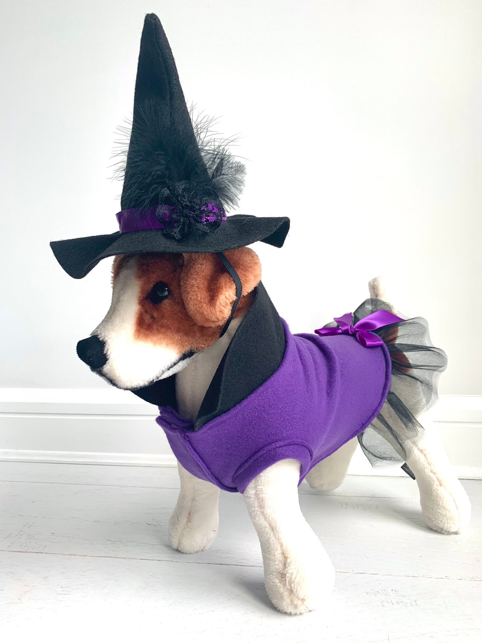 Witch Costume Dog Halloween Costume Dog Witch Costume by | Etsy