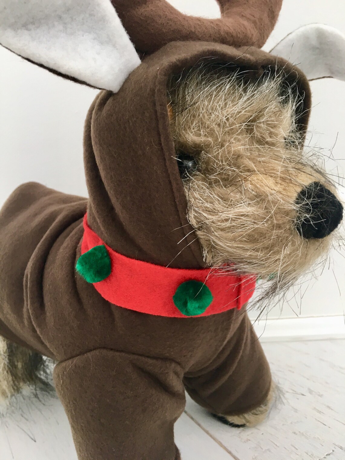 Reindeer Costume Dog Reindeer Costume Dog Christmas Costume Etsy