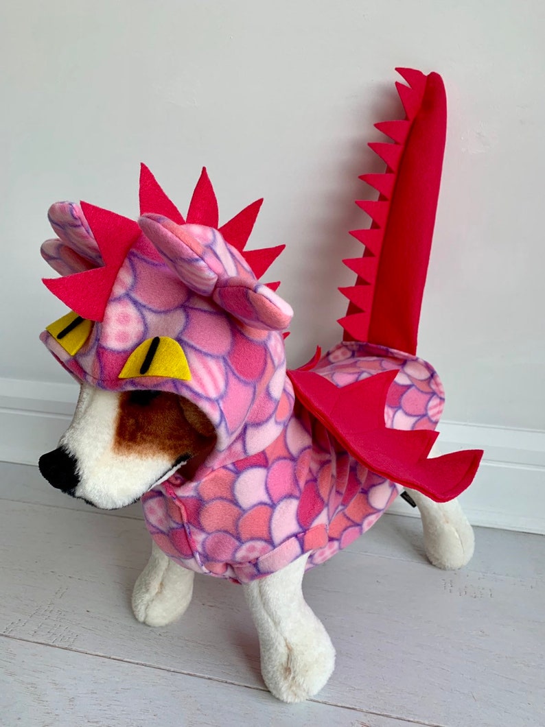 Dog Dragon Costume Pink Dragon Costume Halloween Costume Etsy