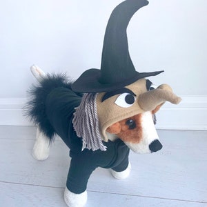 Witch costume- Dog halloween costume- Dog witch costume- Pet witch costume by FiercePetFashion
