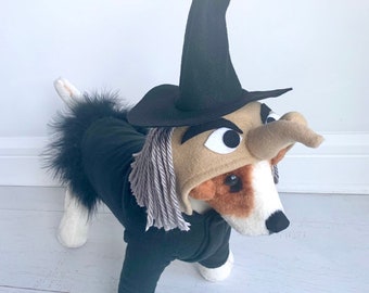 Witch costume- Dog halloween costume- Dog witch costume- Pet witch costume by FiercePetFashion