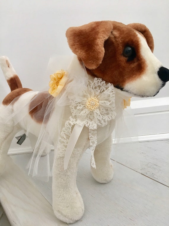 Dog Wedding Lace Floral Collar Bridesmaid Wedding Collar Wedding