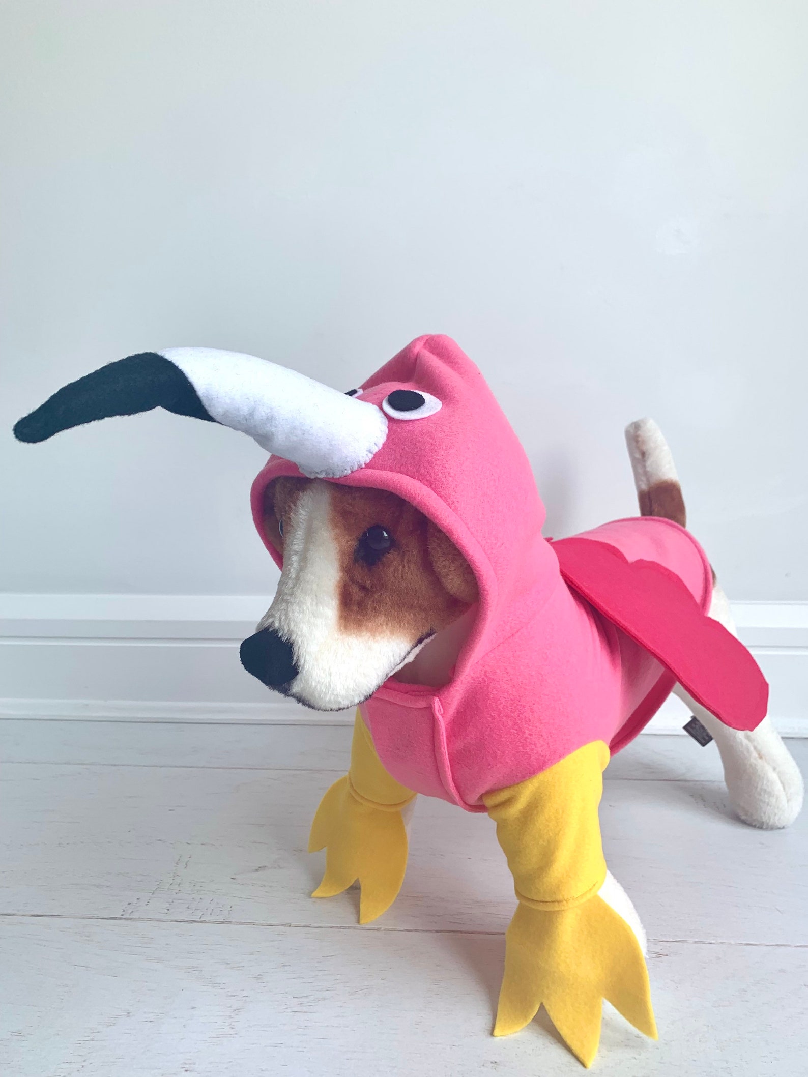 Flamingo Costume Dog Halloween Costume Dog Bird Costume Dog Etsy