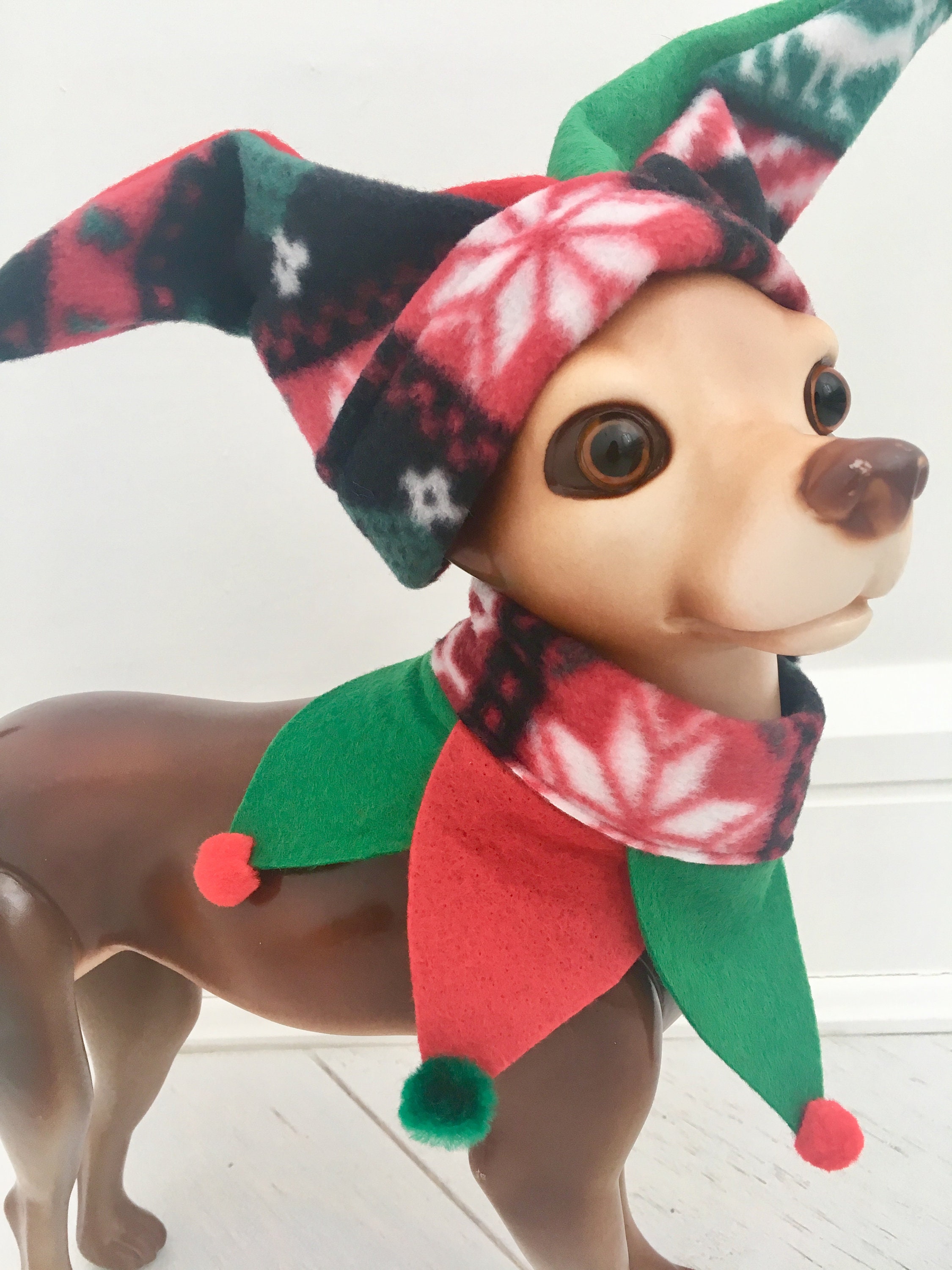 Elf pet costume Dog elf costume Christmas costume Christmas Etsy