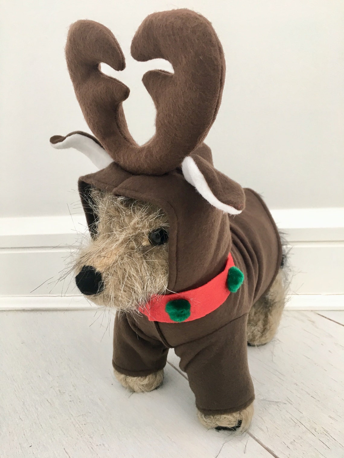 Reindeer Costume Dog Reindeer Costume Dog Christmas Costume Etsy