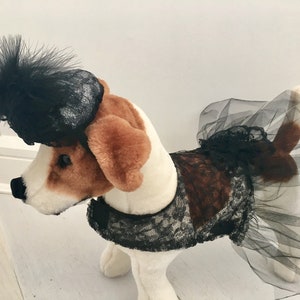 Black Swan Dress, Halloween costume, Dog Halloween costume by FiercePetFashion