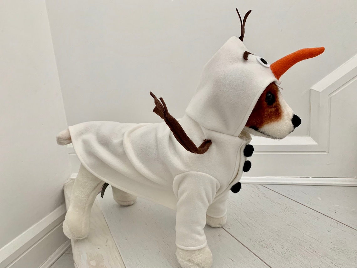 Olaf Costume Christmas Costume Dog Christmas Costume Snow Etsy
