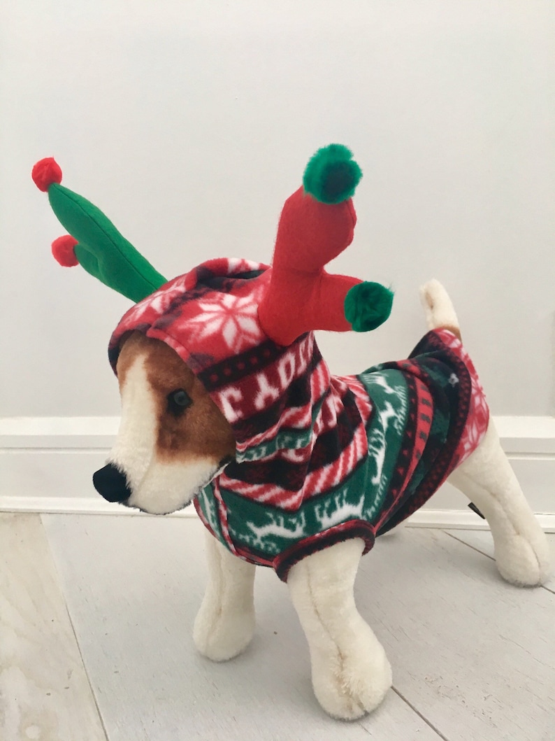 Dog reindeer costume Pet reindeer costume Dog Christmas Etsy