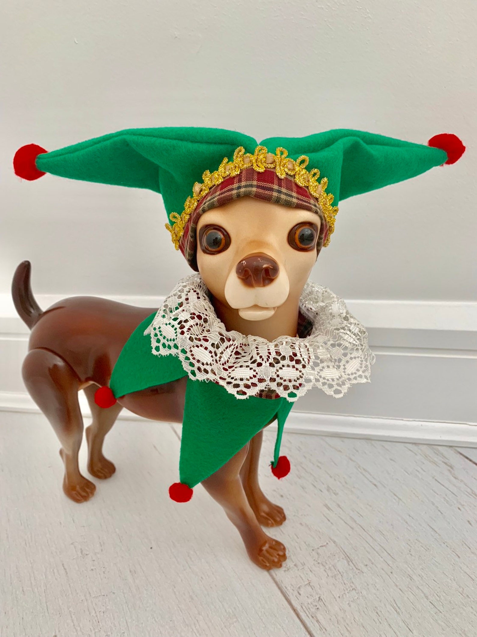 Elf Dog Costume Christmas Costume Dog Elf Outfit Pet Elf Etsy
