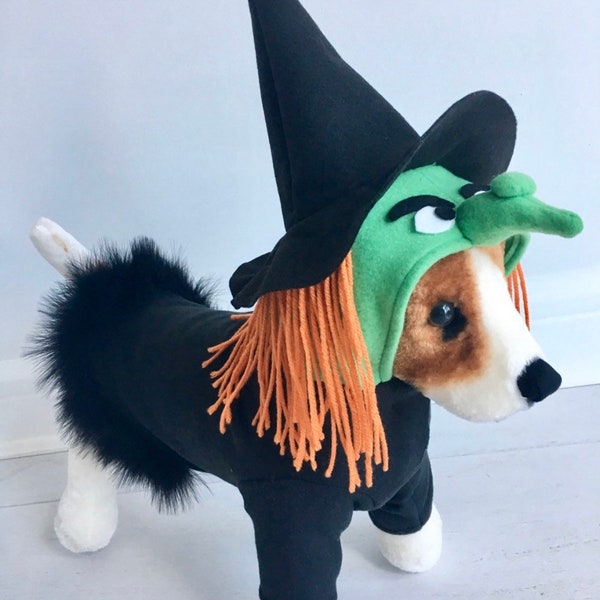 Witch costume- Dog halloween costume- Dog witch costume- Pet witch costume by FiercePetFashion