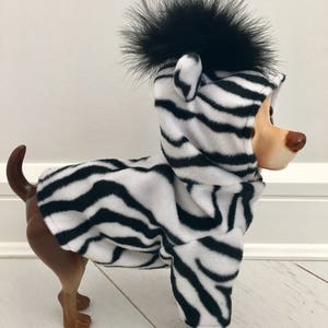 Zebra costume- Dog zebra costume- Dog halloween costume- Pet costume by FiercePetFashion image 2