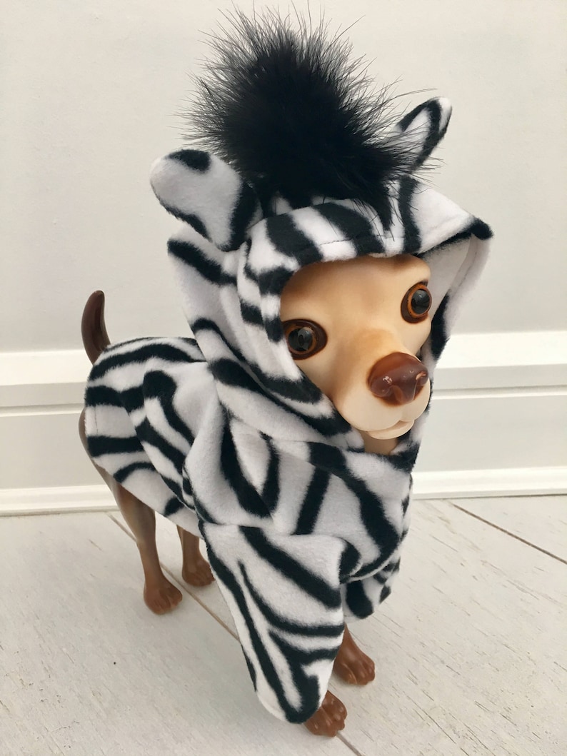 Zebra costume- Dog zebra costume- Dog halloween costume- Pet costume by FiercePetFashion image 1
