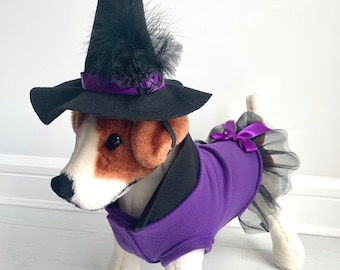 Costume de sorcière- Costume d’halloween de chien- Costume de sorcière de chien par FiercePetFashion