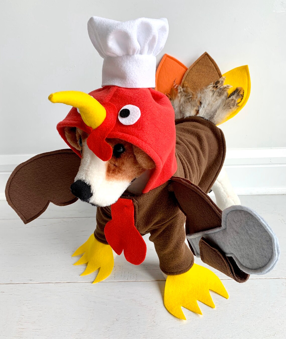 Turkey Costume Turkey Dog Costume Dog Thanksgiving Costume Etsy