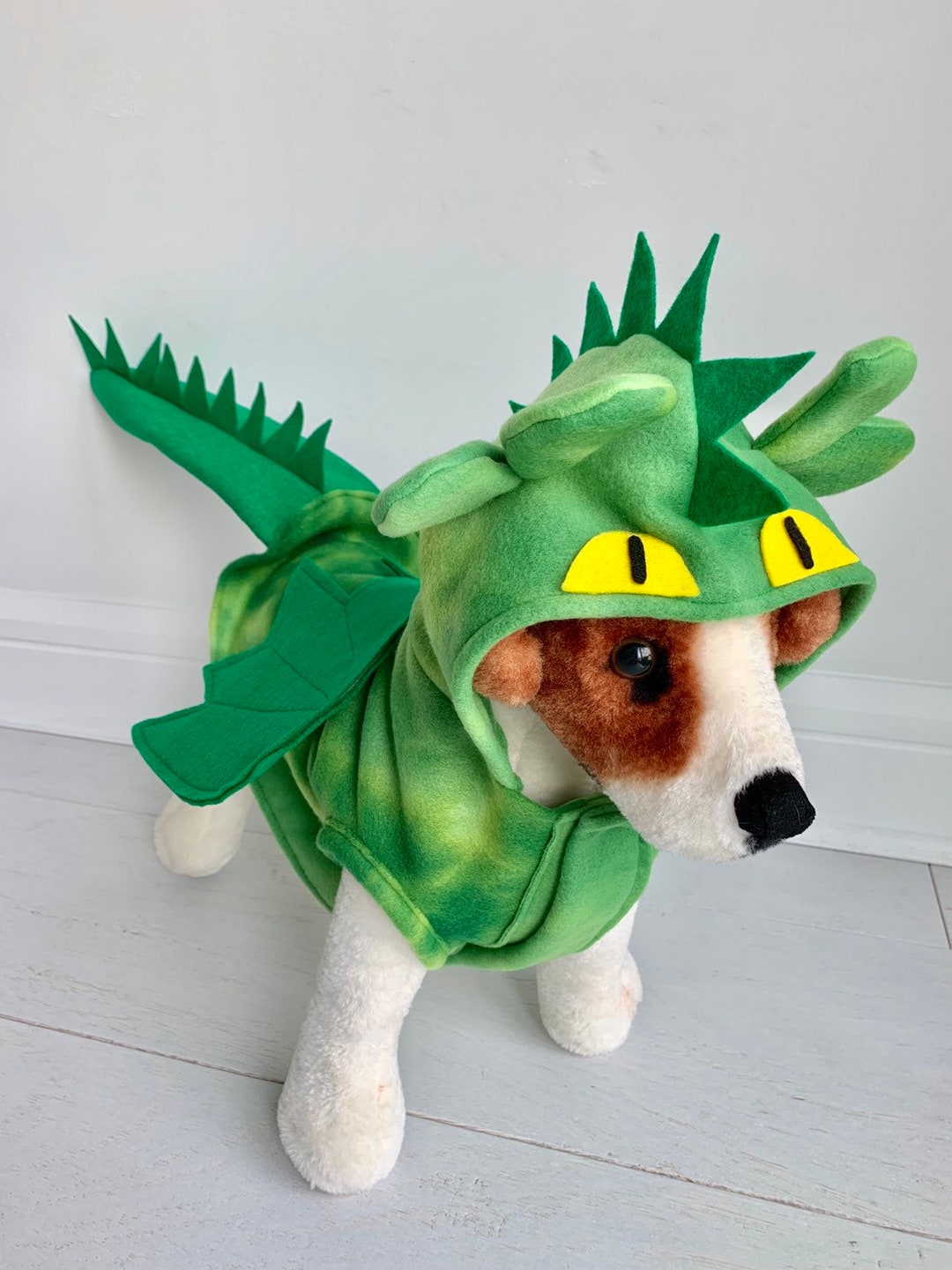 Green Dragon Costume Dog Dragon Costume Halloween Costume by