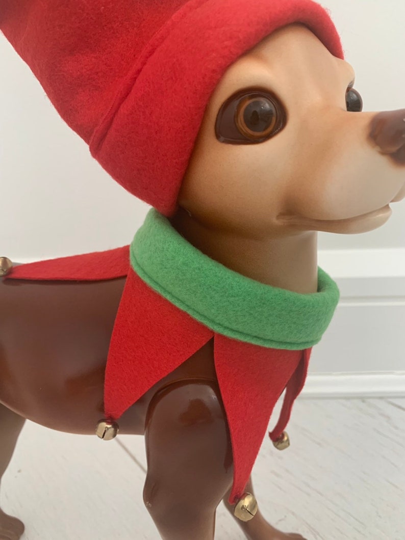 Elf Costume Dog Elf Costume Dog Christmas Costume Pet Etsy