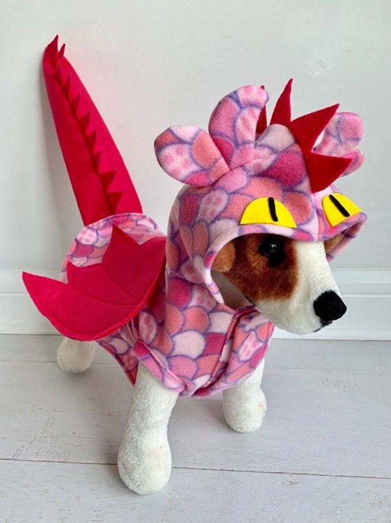 Dog Dragon Costume Pink Dragon Costume Halloween Costume Dog Halloween Costume by Fiercepetfashion Etsy Canada