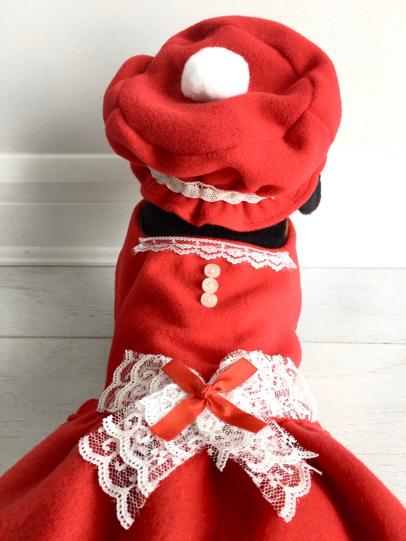 Mrs. Claus Costume Dog Christmas Costume Pet Christmas Etsy