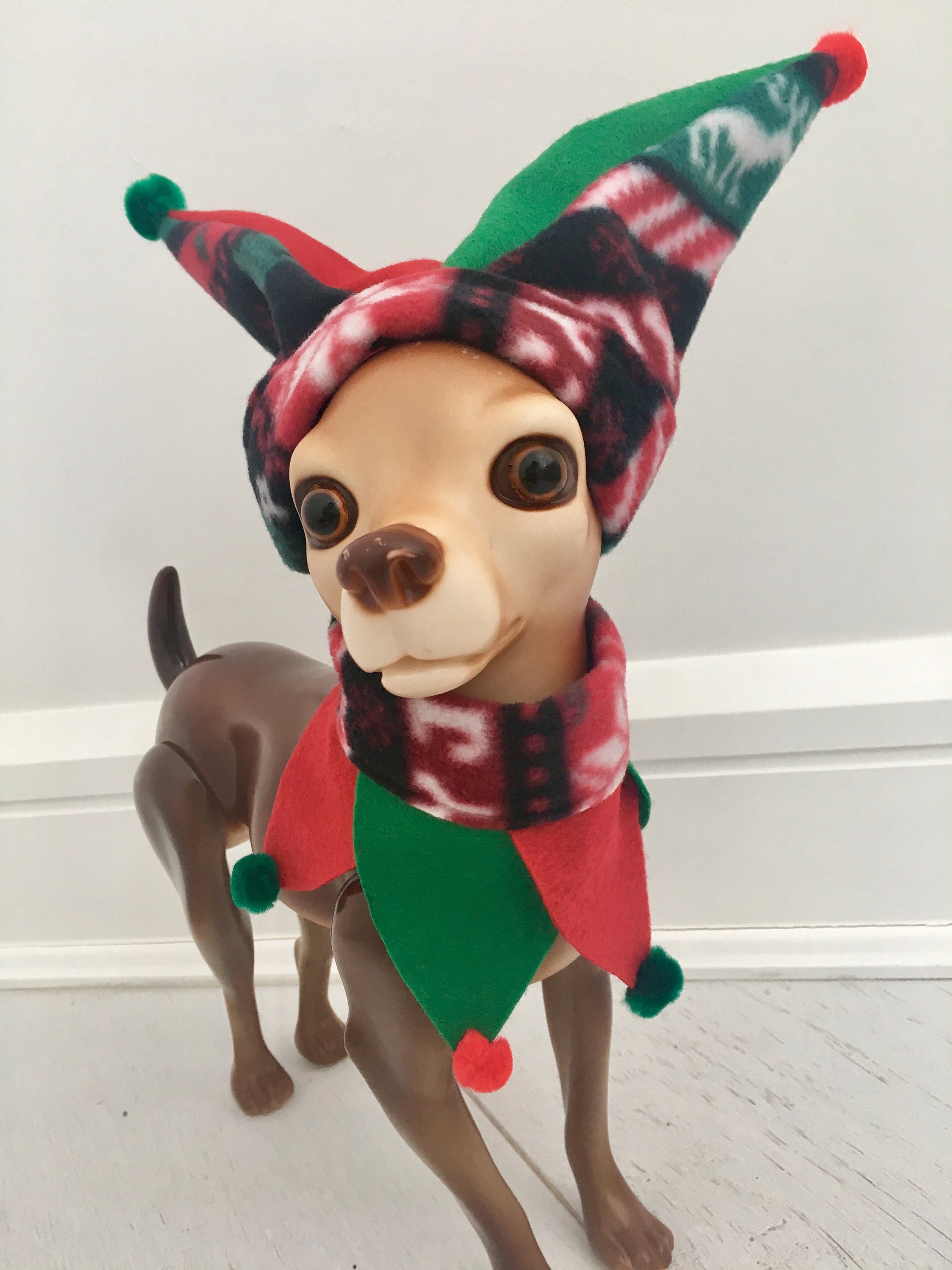 Elf pet costume Dog elf costume Christmas costume Christmas Etsy