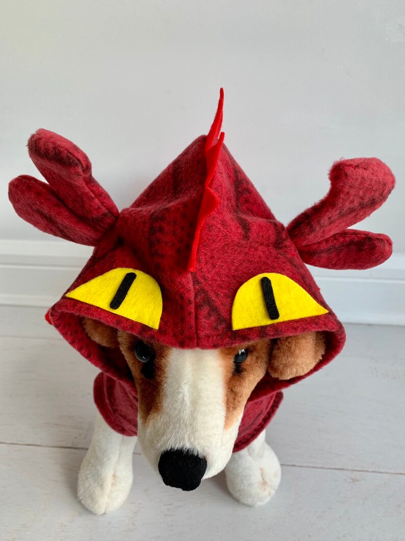 Red Dragon Costume Dog Red Dragon Costume Halloween Costume Etsy