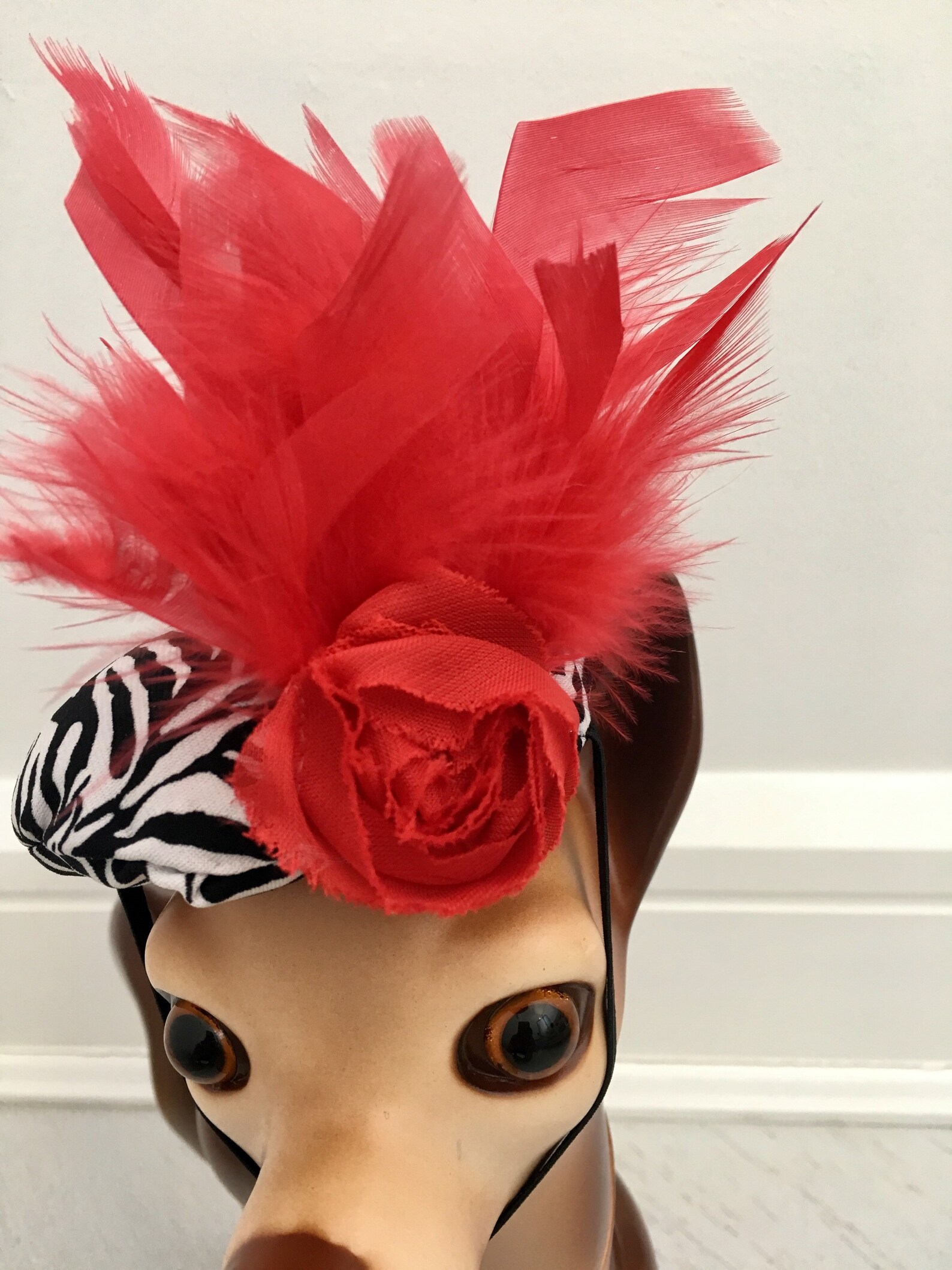 Dog Feather Fascinator Dog Fascinator Kentucky Derby Hat Etsy