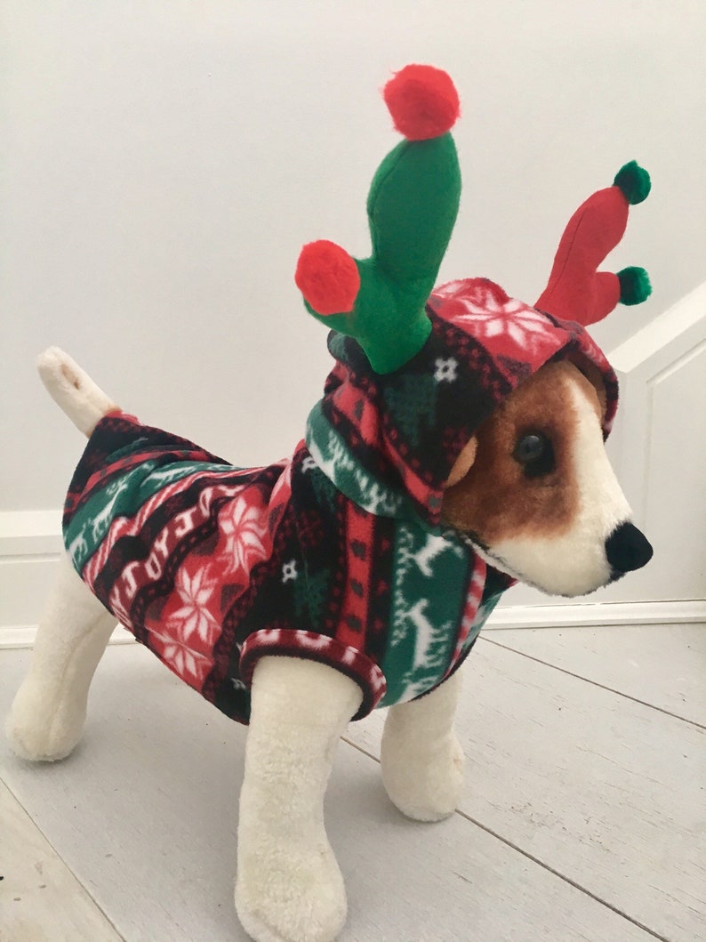Dog reindeer costume Pet reindeer costume Dog Christmas Etsy