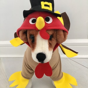 Turkey costume Dog thanksgiving costume Dog turkey costume Pet turkey costume by FiercePetFashion image 5