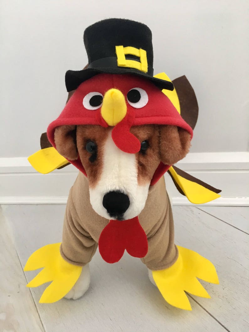 Turkey costume Dog thanksgiving costume Dog turkey costume Pet turkey costume by FiercePetFashion image 5