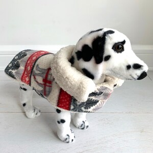 Dog Christmas coat- Dog fleece coat- Pet fleece coat- Dog fur coat- Dog winter coat by FiercePetFashion