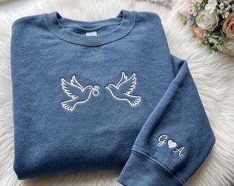 Besticktes Braut-Sweatshirt, Verlobungsgeschenk, personalisiertes Braut-Sweatshirt mit Rundhalsausschnitt, Hochzeits-Sweatshirt, individuelles Brautgeschenk, Geschenk für die zukünftige Braut