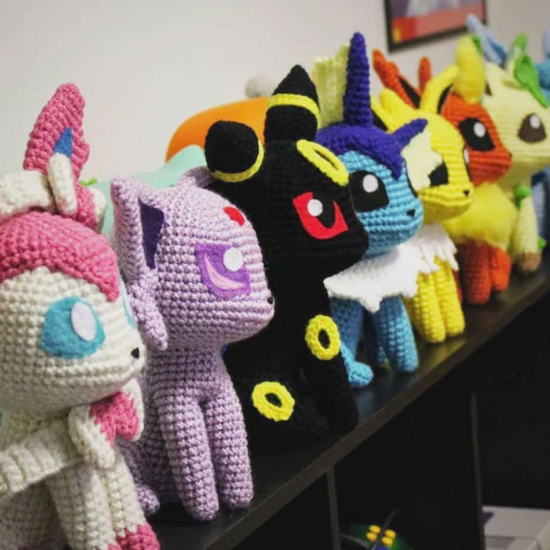 200+ Pokemon-inspired Crochet Pattern Bundle PDF – Mega Amigurumi Pack, Pikachu,dragonite, Eevee, Gengar, Squirtle & More, English Patterns 画像 7