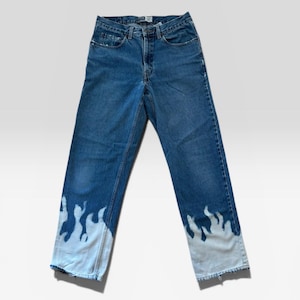 Custom Bleached Jeans Mens - Etsy