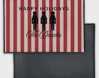 Crimson + Creme Nutcracker - Personalized Welcome Mat