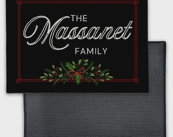 Holiday Classic Signature - Personalized Welcome Mat